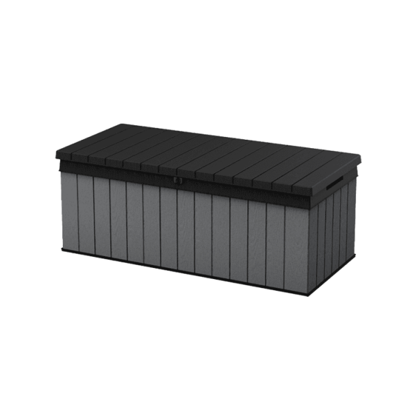 Keter Darwin 380L Plastic Storage Box – Grey-oakleysgardenmachine- Free shipping